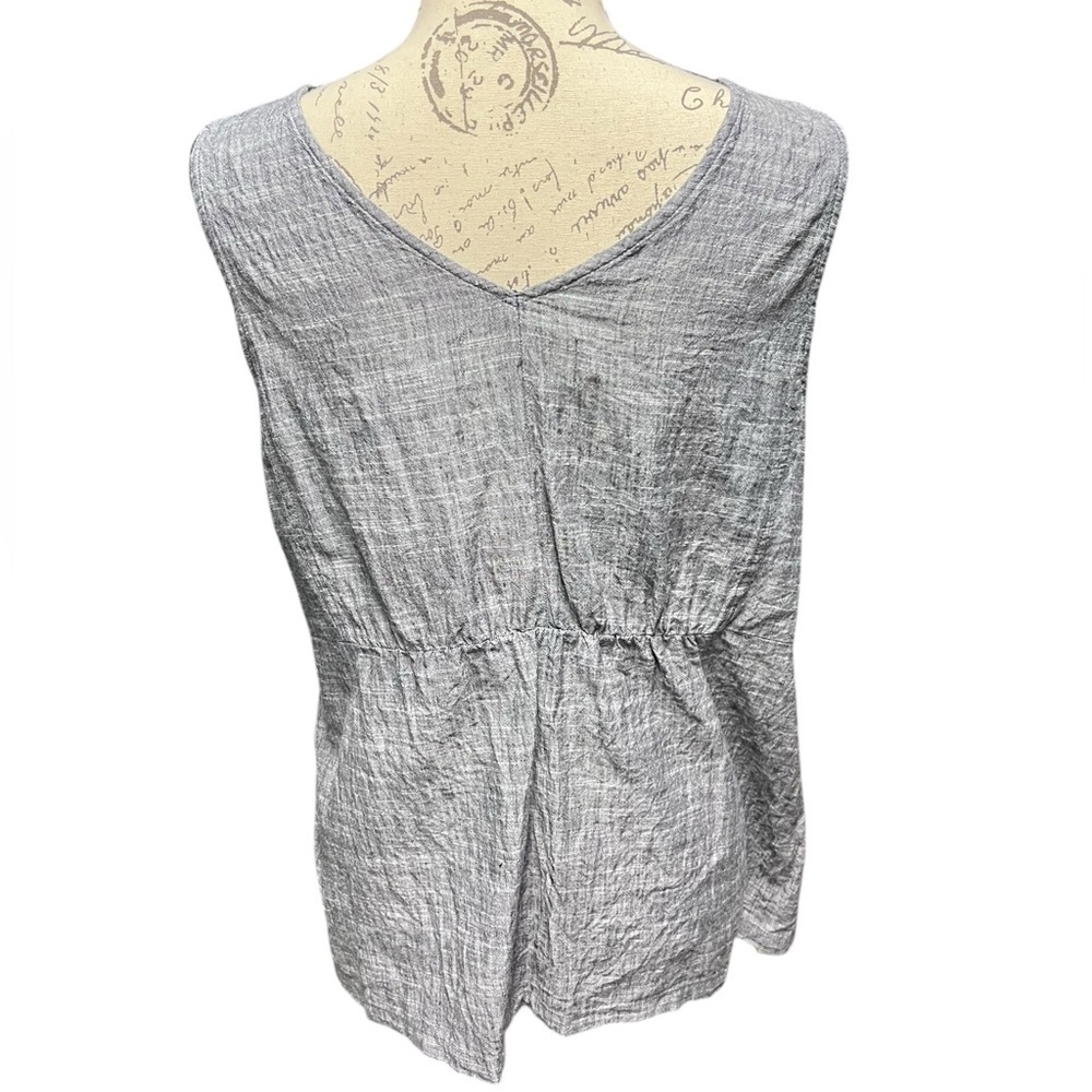 Aventura 100% Organic Cotton Sleeveless Top Fair Trade size Large - Picture 3 of 6